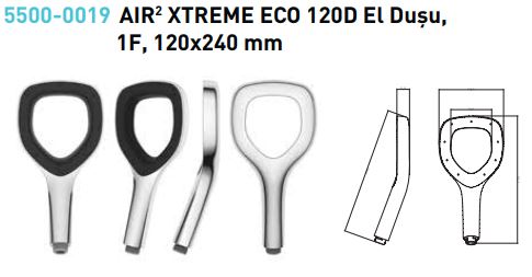 BOCCHI AIR XTREME ECO 120D EL DUŞU KROM