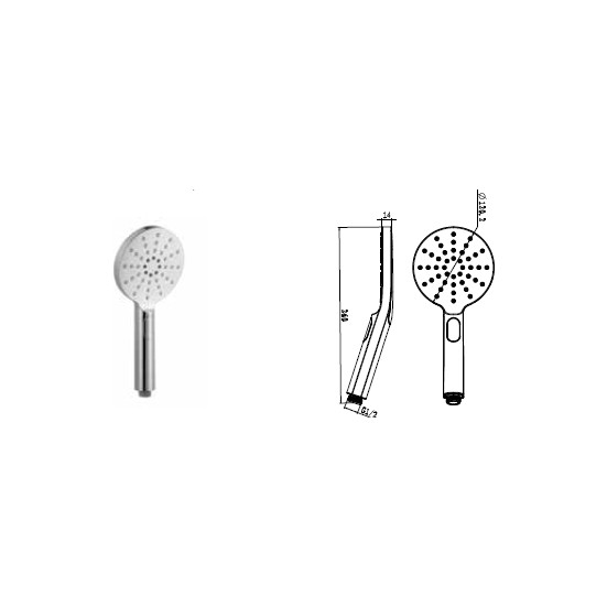 BOCCHI AIR TOCUH ECO 120R EL DUŞU KROM