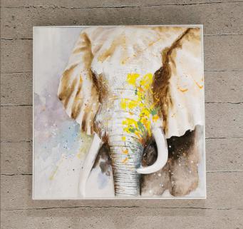 VİTALE HARBİN TABLO ELEPHANT 80X80 CM