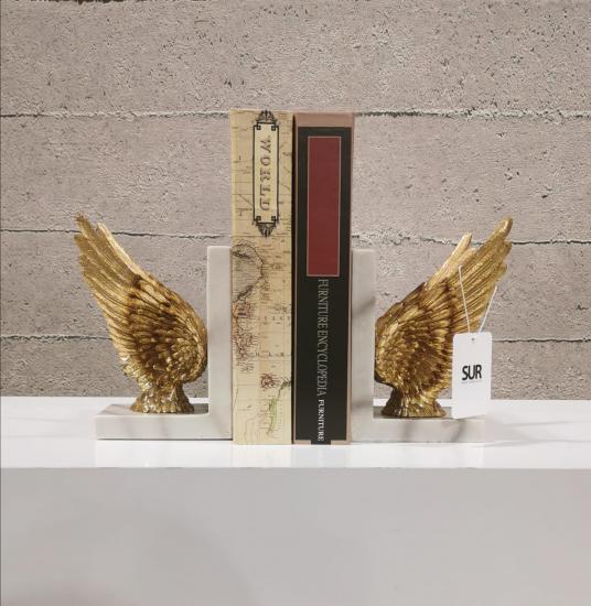 LUCKY ART GOLD MELEK KANAT KİTAPLIK SETİ 20CM